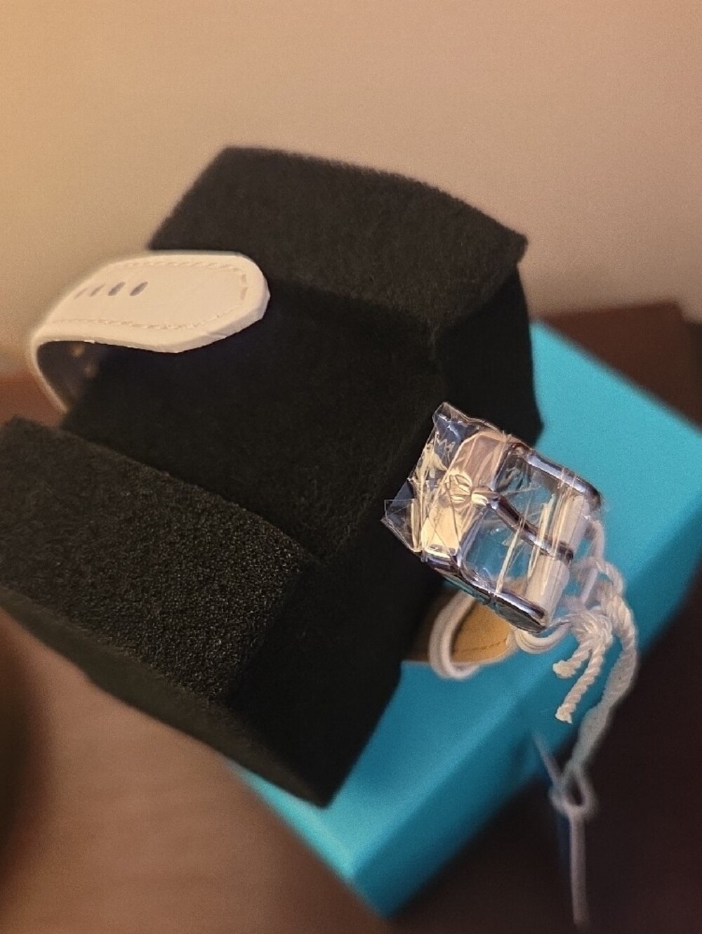 Technomarine Silver and White Chronograph Watch with Leather Strap - Picture 3 of 5
